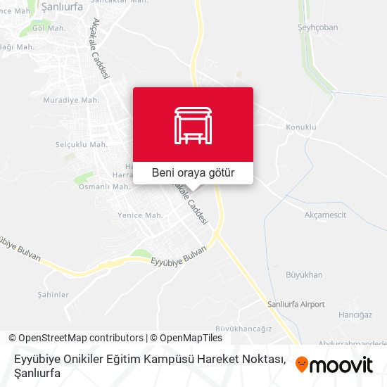 Eyyübiye Onikiler Eğitim Kampüsü Hareket Noktası harita