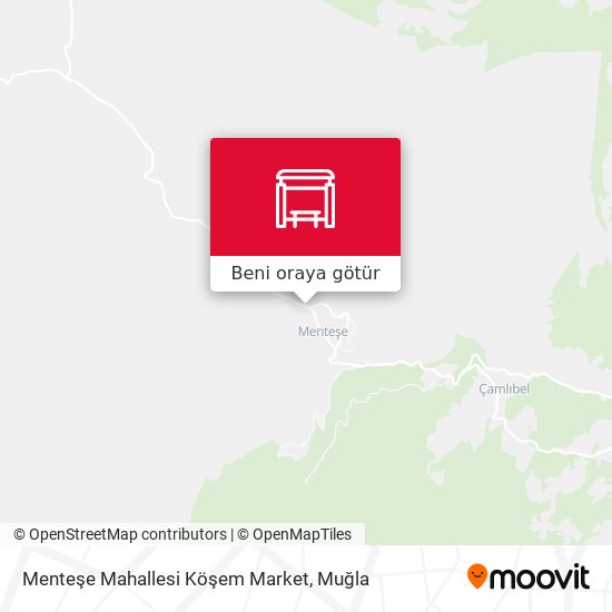 Menteşe Mahallesi Köşem Market harita