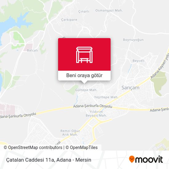 Çatalan Caddesi 11a harita