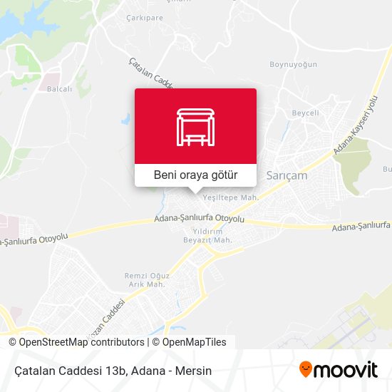 Çatalan Caddesi 13b harita