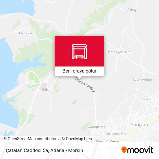 Çatalan Caddesi 5a harita
