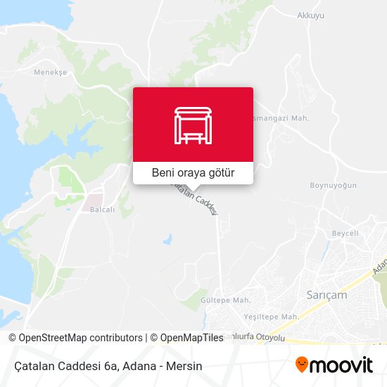 Çatalan Caddesi 6a harita