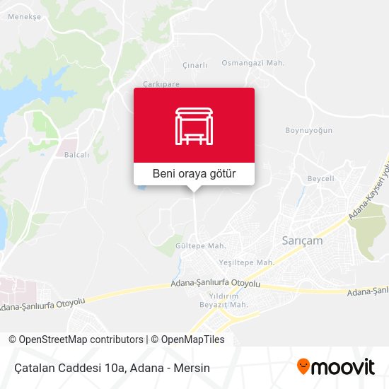 Çatalan Caddesi 10a harita