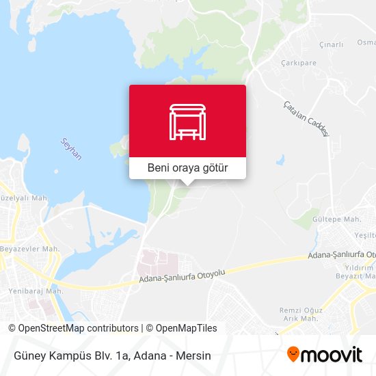 Güney Kampüs Blv. 1a harita