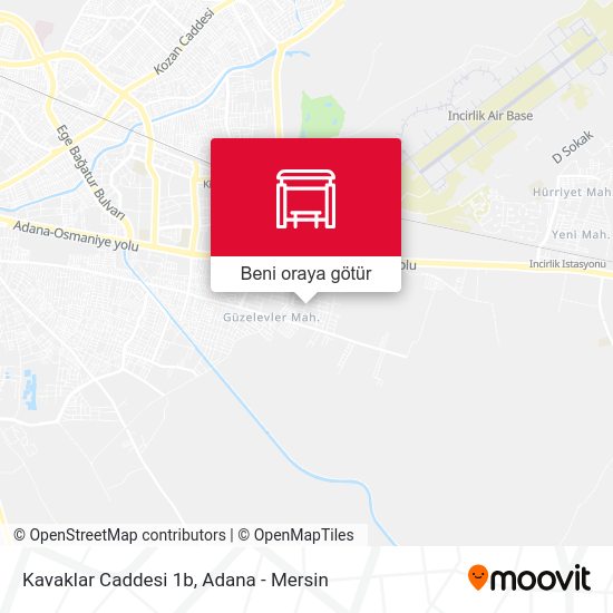 Kavaklar Caddesi 1b harita