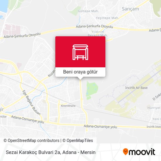 Sezai Karakoç Bulvari 2a harita