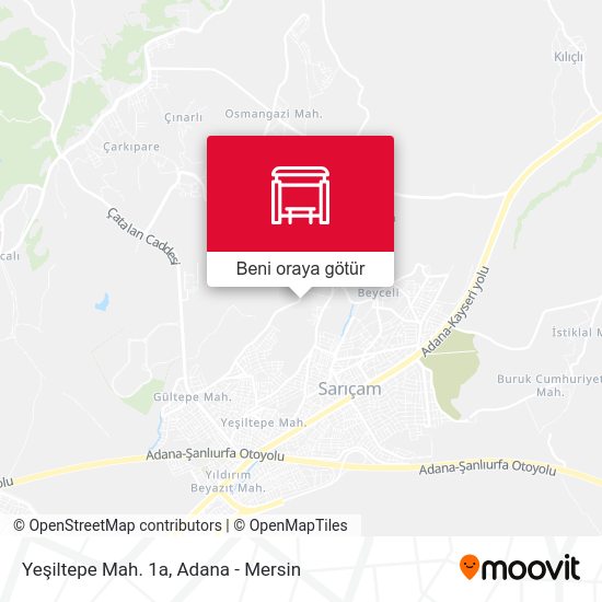 Yeşiltepe Mah. 1a harita