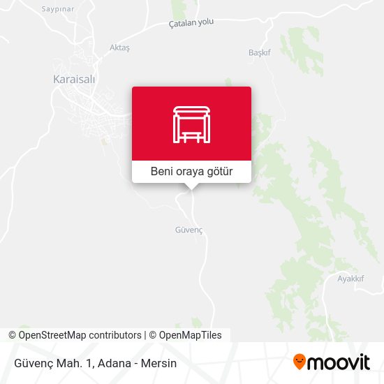 Güvenç Mah. 1 harita