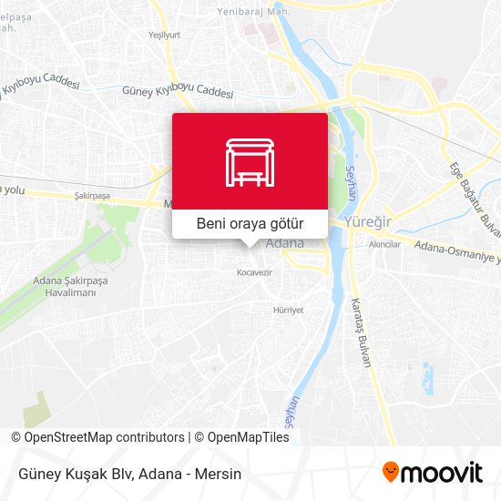 Güney Kuşak Blv harita