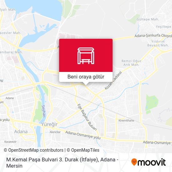 M.Kemal Paşa Bulvari 3. Durak (İtfaiye) harita