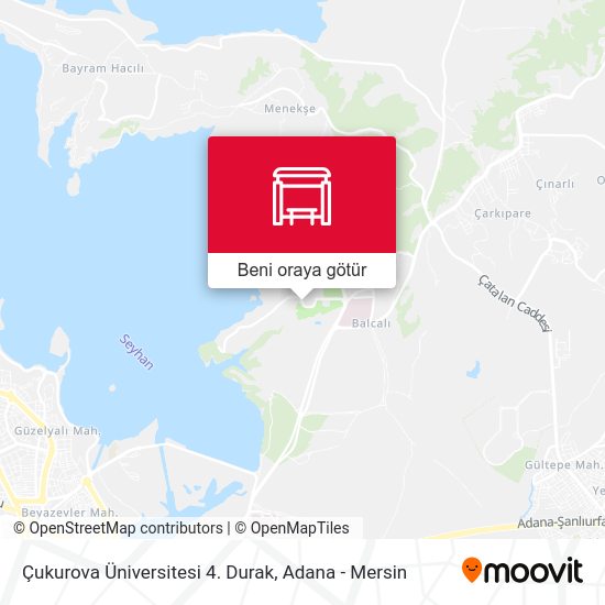 Çukurova Üniversitesi 4. Durak harita