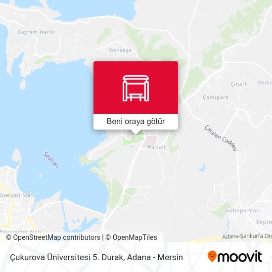 Çukurova Üniversitesi 5. Durak harita