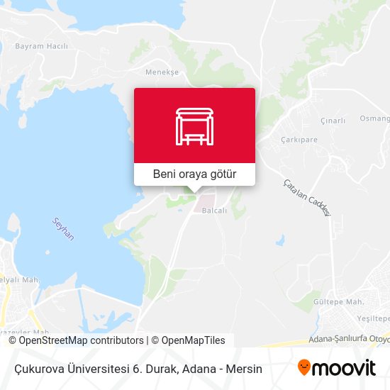 Çukurova Üniversitesi 6. Durak harita