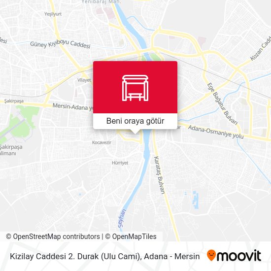 Kizilay Caddesi 2. Durak (Ulu Cami) harita