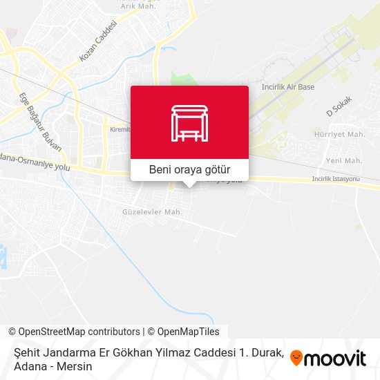 Şehit Jandarma Er Gökhan Yilmaz Caddesi 1. Durak harita