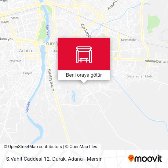 S.Vahit Caddesi 12. Durak harita