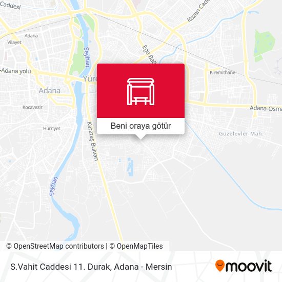 S.Vahit Caddesi 11. Durak harita