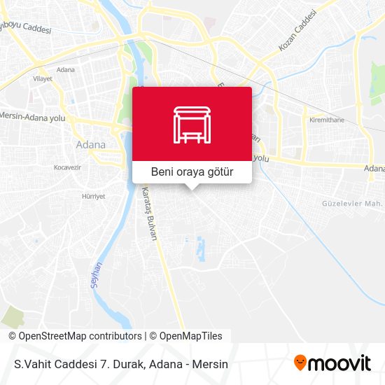 S.Vahit Caddesi 7. Durak harita