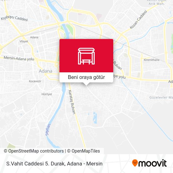 S.Vahit Caddesi 5. Durak harita