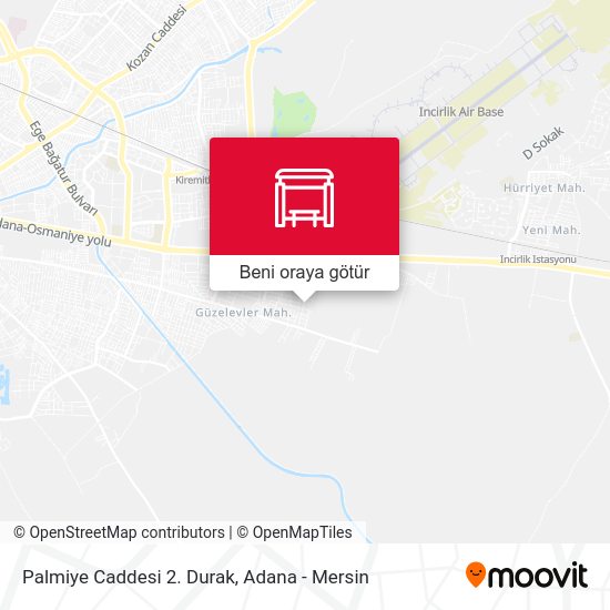 Palmiye Caddesi 2. Durak harita
