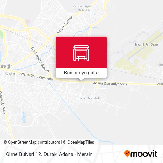 Girne Bulvari 12. Durak harita
