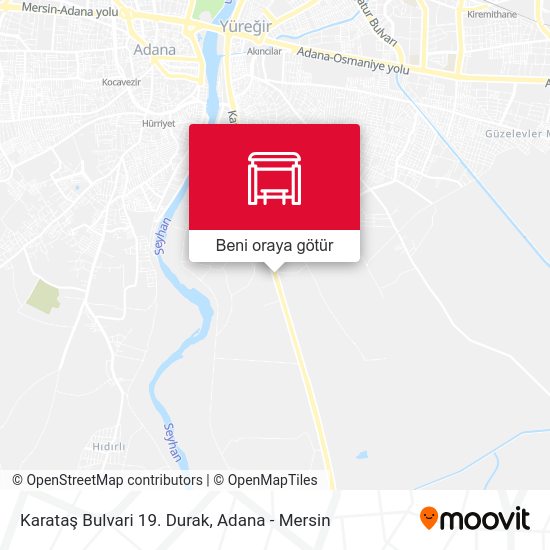 Karataş Bulvari 19. Durak harita