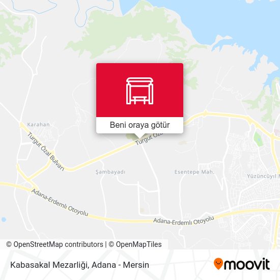Kabasakal Mezarliği harita