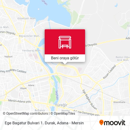 Ege Bagatur Bulvari 1. Durak harita