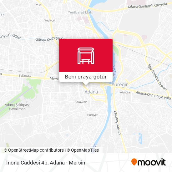 İnönü Caddesi 4b harita