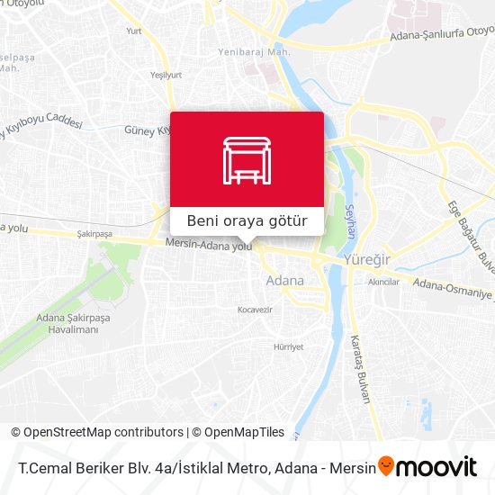 T.Cemal Beriker Blv. 4a / İstiklal Metro harita