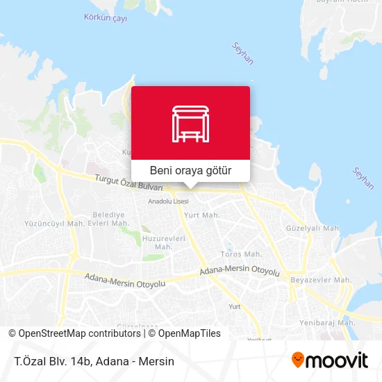 T.Özal Blv. 14b harita
