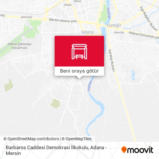 Barbaros Caddesi Demokrasi İlkokulu harita