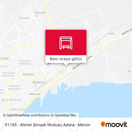 51185 - Ahmet Şimşek İlkokulu harita