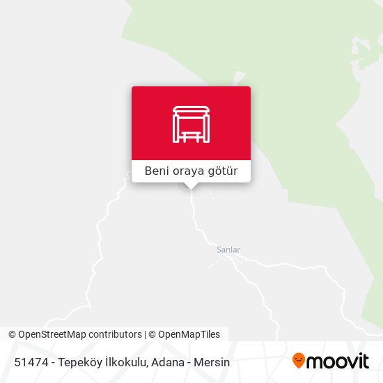 51474 - Tepeköy İlkokulu harita