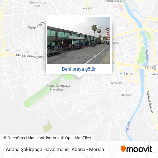 Adana Şakirpaşa Havalimanı✈ harita