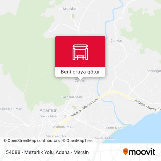 54088 - Mezarlık Yolu harita