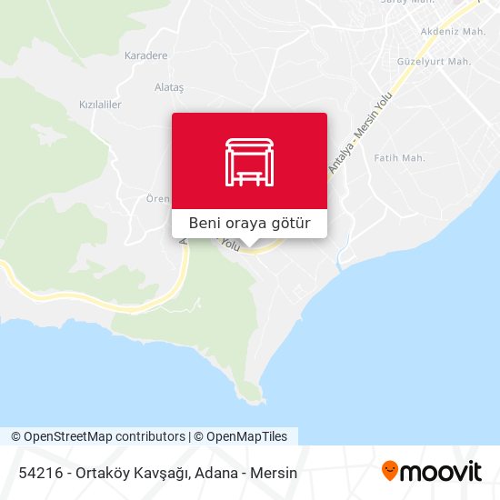 54216 - Ortaköy Kavşağı harita