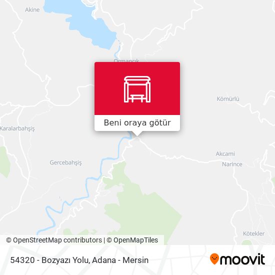 54320 - Bozyazı Yolu harita