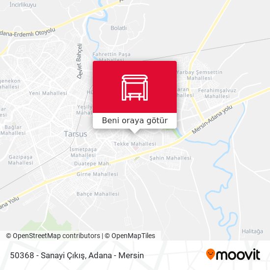 50368 - Sanayi Çıkış harita