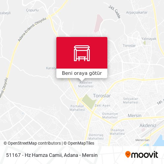 51167 - Hz Hamza Camii harita