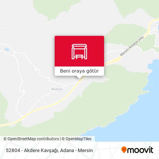 52804 - Akdere Kavşağı harita
