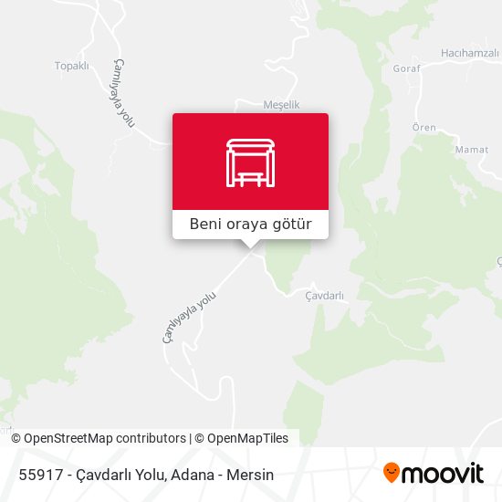 55917 - Çavdarlı Yolu harita