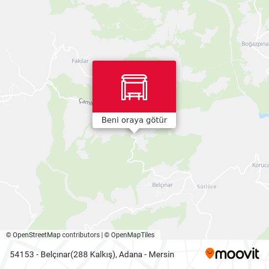 54153 - Belçınar(288 Kalkış) harita