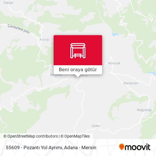 55609 - Pozantı Yol Ayrımı harita
