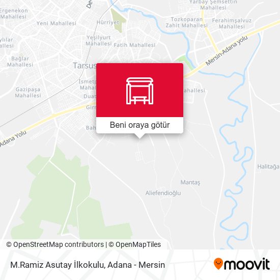 M.Ramiz Asutay İlkokulu harita
