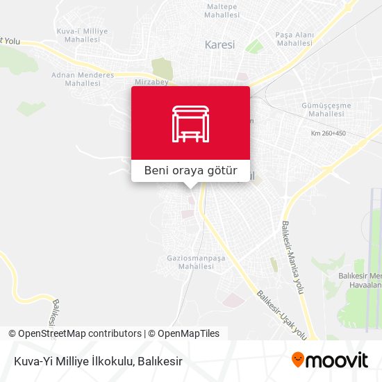 Kuva-Yi Milliye İlkokulu harita