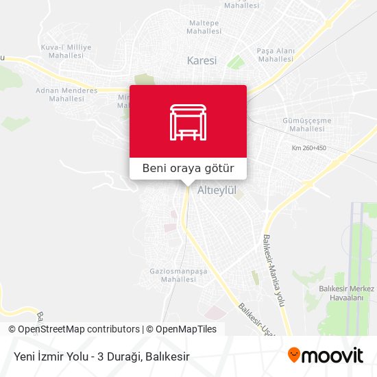 Yeni İzmir Yolu - 3 Duraği harita