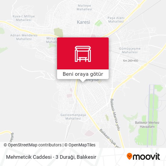 Mehmetcik Caddesi - 3 Duraği harita