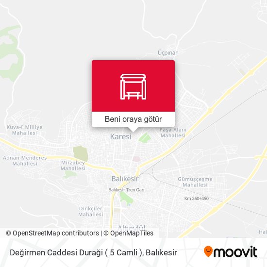 Değirmen Caddesi Duraği ( 5 Camli ) harita