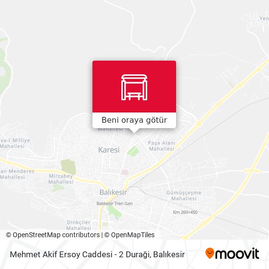 Mehmet Akif Ersoy Caddesi - 2 Duraği harita